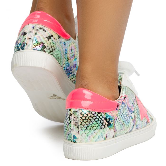 Dale Animal Print Sneakers Fuchsia