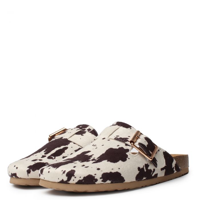 Cow Print Clogs  Multi Color