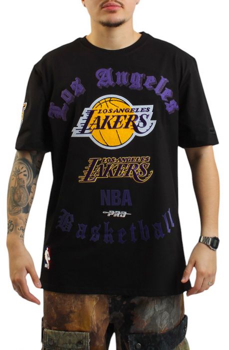 NBA Los Angeles Lakers Old English T-Shirt  Black