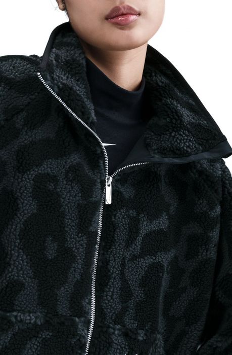 Sportswear High-Pile Fleece Jacket Black