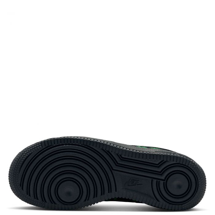 Grade-School Nike Air Force 1 LV8 4 Black/Black-Green Strike-Vivid Purple