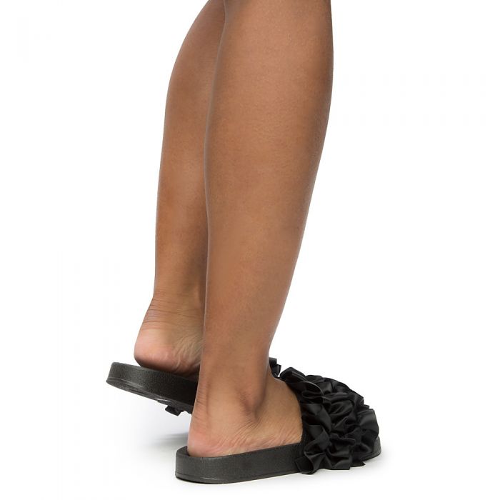 Women's Cozy-21M Slides BLACK