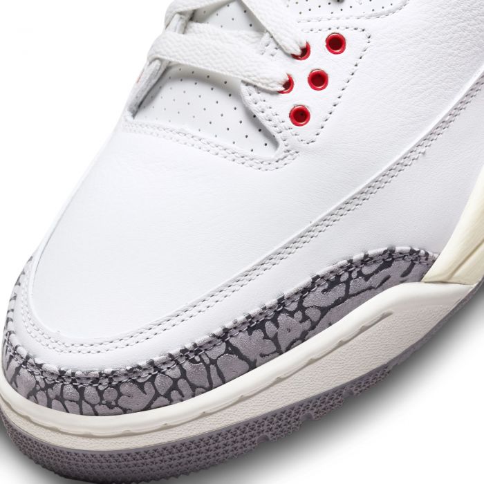 Air Jordan 3 Retro Summit White/Fire Red-Black-Cement Grey