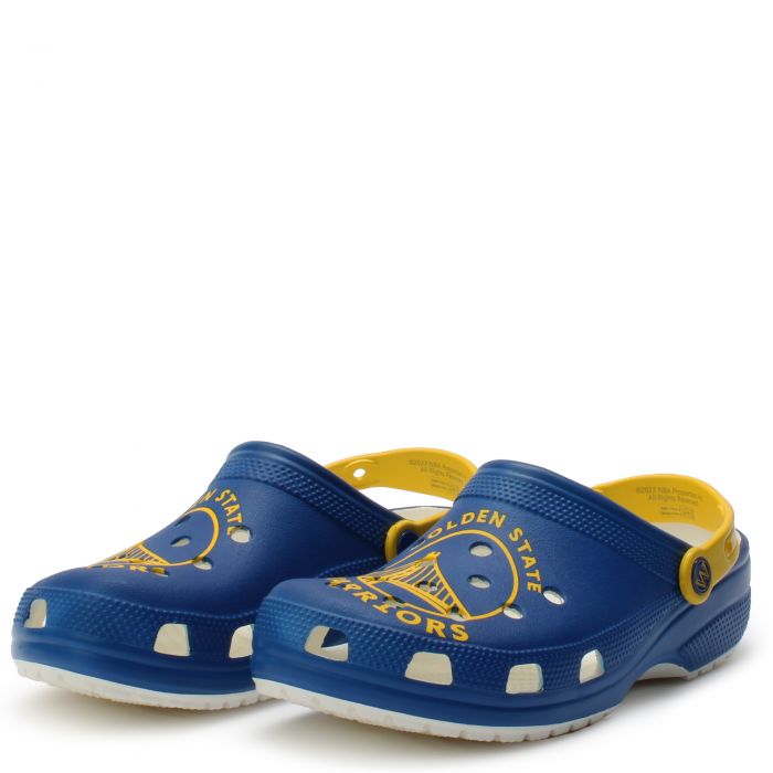 Blue and yellow crocs online