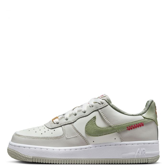 Grade-School Air Force 1 LV8 Sail/Olive Aura-White-Light Bone