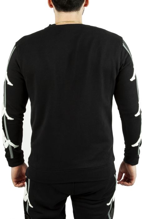 Authentic Bedford Sweatshirt Black-White3Mreflective-Black Smoke