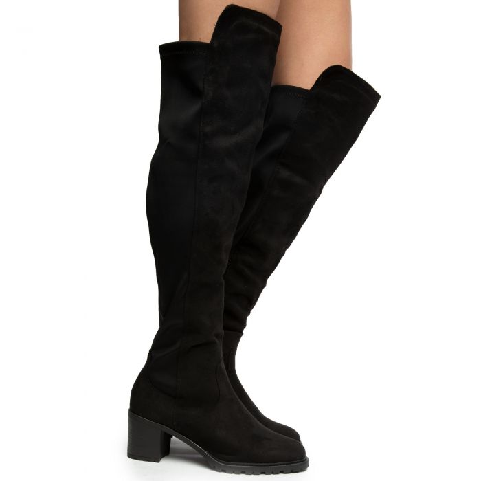 LEGEND FOOTWEAR INC Enzo-14 Over The Knee Boots ENZO-14-BLACK - Shiekh