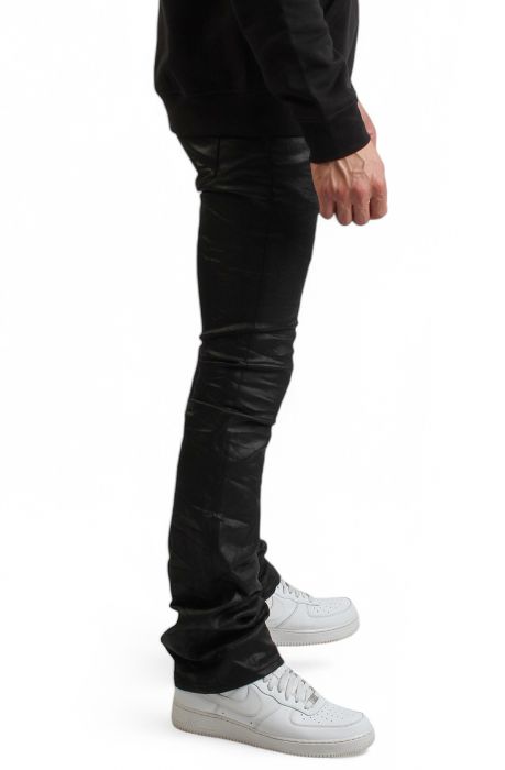 Arch Flare Soft Wax Denim Pants Black