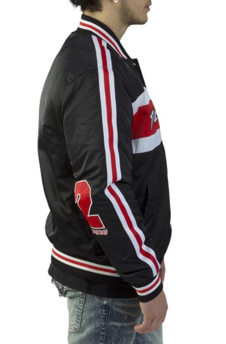 Racing Bomber Jacket  Black