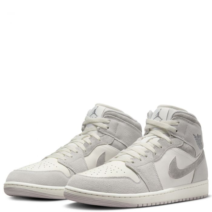 Air Jordan 1 Mid SE Neutral Grey/Smoke Grey-Sail