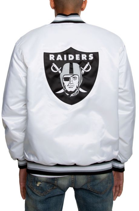 Oakland Raiders Jacket White/Black/Grey
