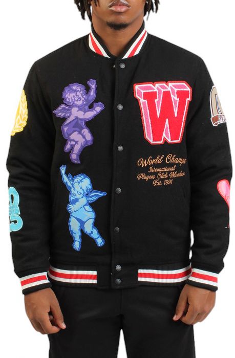 Cherub Rock Varsity Jacket Black