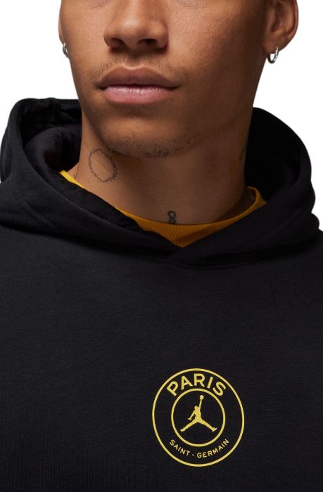 Paris Saint-Germain Fleece Pullover Hoodie Black