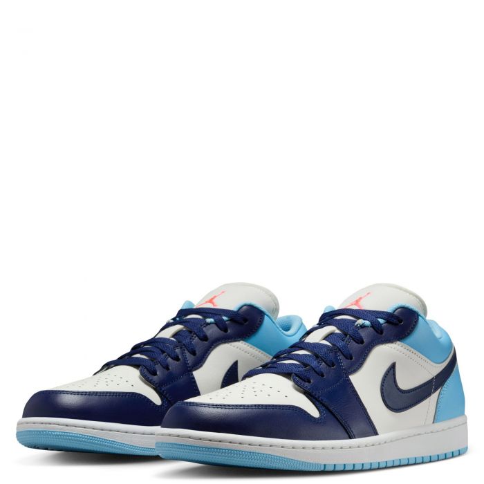 Air Jordan 1 Low Sail/Blue Void-Blue Chill-Hot Lava