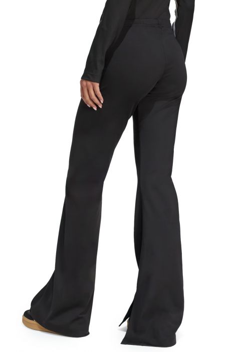 Ribbon Off Placed 3-Stripes Flared Joggers Black