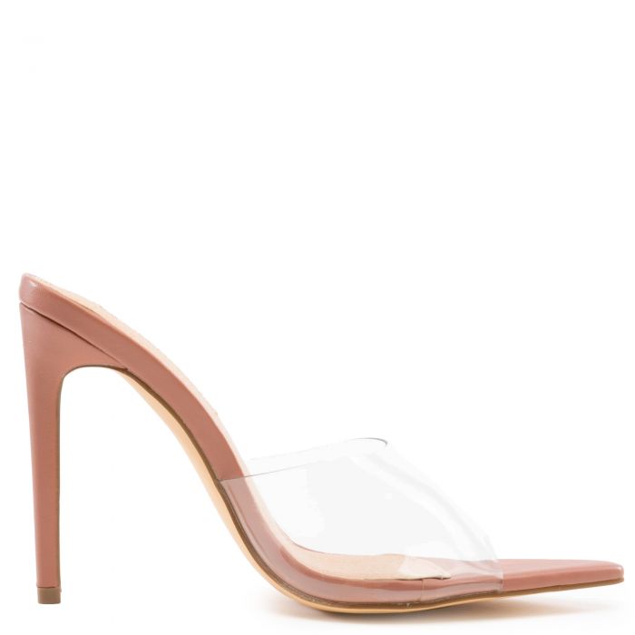 Laurent-3 Clear Pointy Toe High Heels