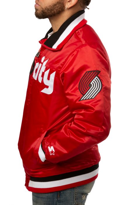 Portland Trailblazers Varsity Jacket Red