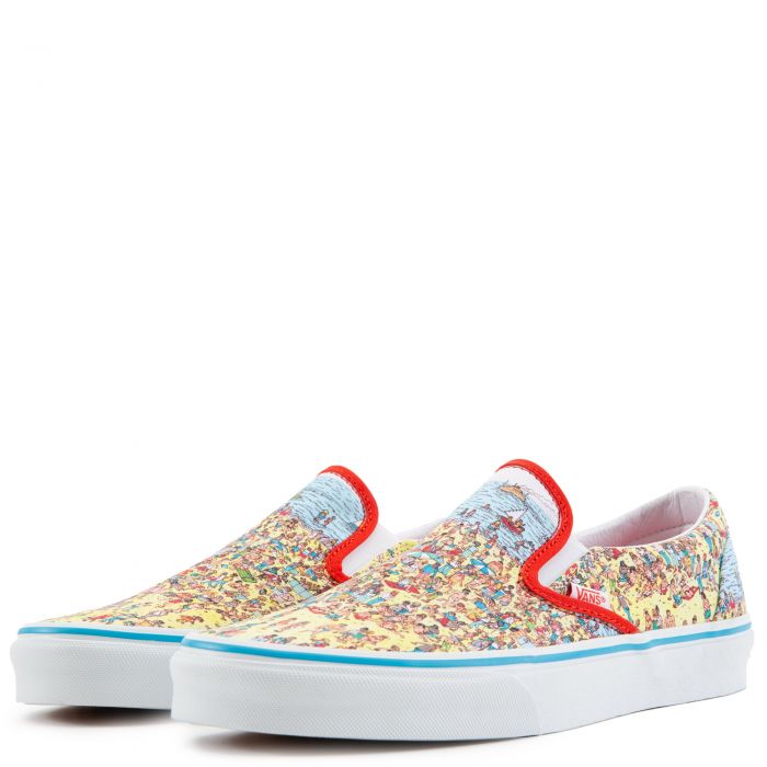 Vans x Where's Waldo? Classic Slip-On Find Steve/Beach