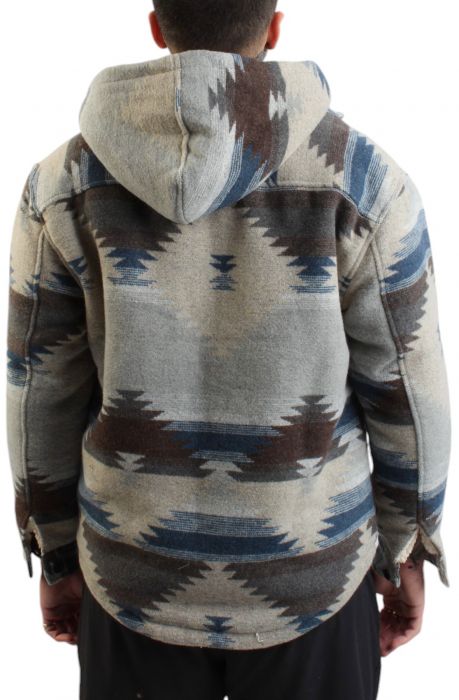 Tribal Hooded Jacket Khaki