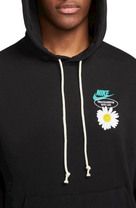Sportswear French Terry Pullover Hoodie Black/Washed Teal