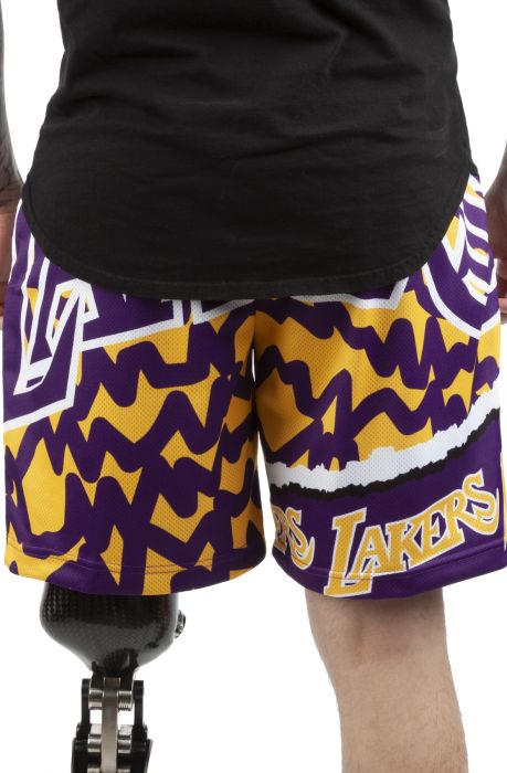 Mitchell & Ness Jumbotron 2.0 Sublimated Shorts Los Angeles Lakers