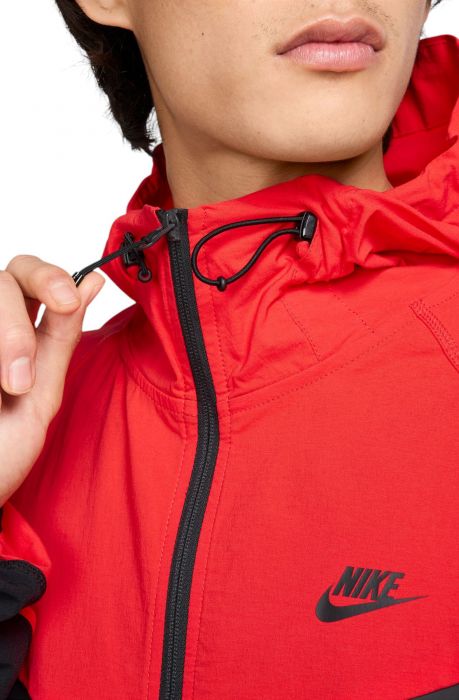  Tech Woven Jacket BLACK/LT CRIMSON/BLACK