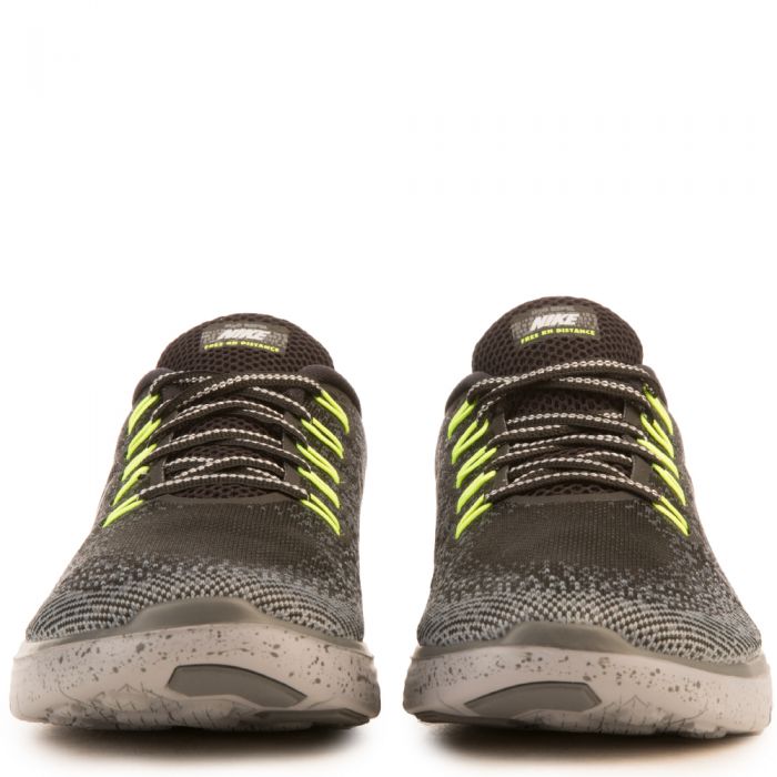 Women's Nike Free Run Distance Shield Black/Silver/Lime Green