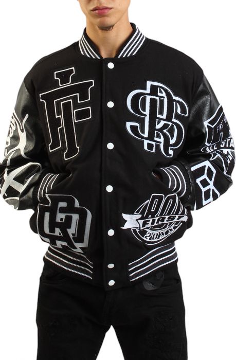 VARSITY JACKET SiKcret ver ブラック SECRET SOCIETY VARSITY JACKET – VANDAL COLLECTIVE / Made In Secret