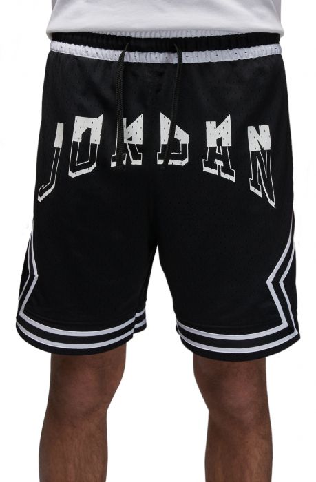 Jordan Dri-FIT Sport Diamond Shorts Black/White/Black