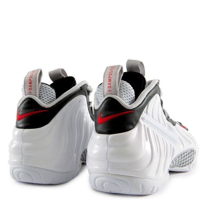 Air Foamposite Pro White/White-Black-University Red