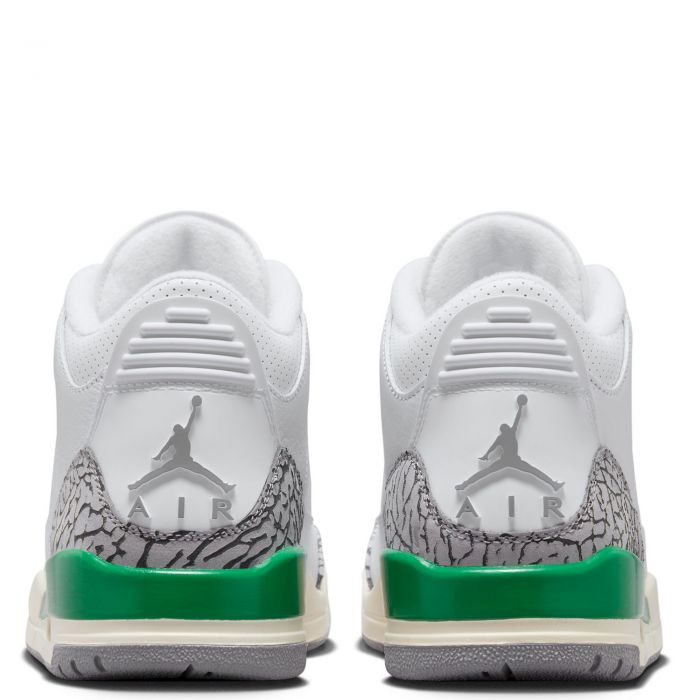 Air Jordan 3 Retro White/Varsity Red-Lucky Green