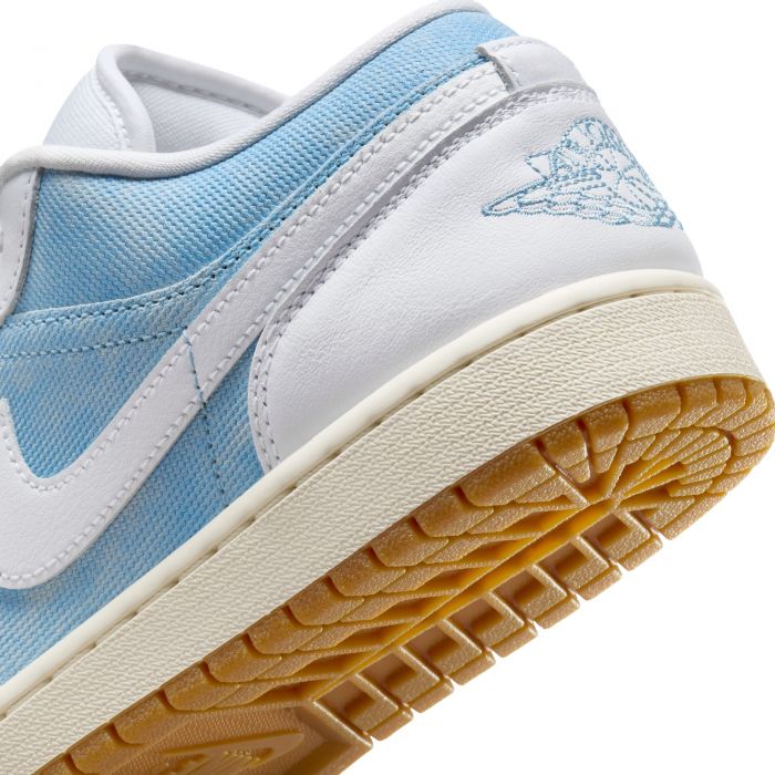 Air Jordan 1 Low SE Worn Blue/White-Gum Light Brown-Sail