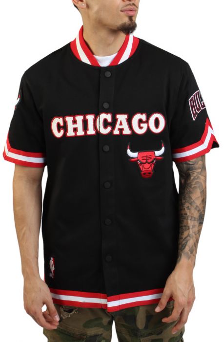 NBA Chicago Bulls Warm-Up Jersey  Black/Red