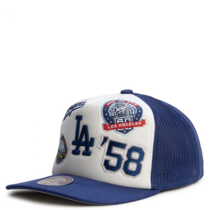 MLB Los Angeles Dodgers Gridlock Trucker Adjustable Hat White/Dodger Blue