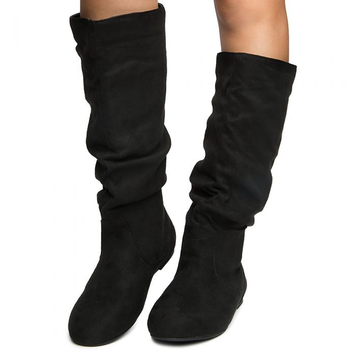 Woman's Kalisa-124 Knee High Boots BLACK
