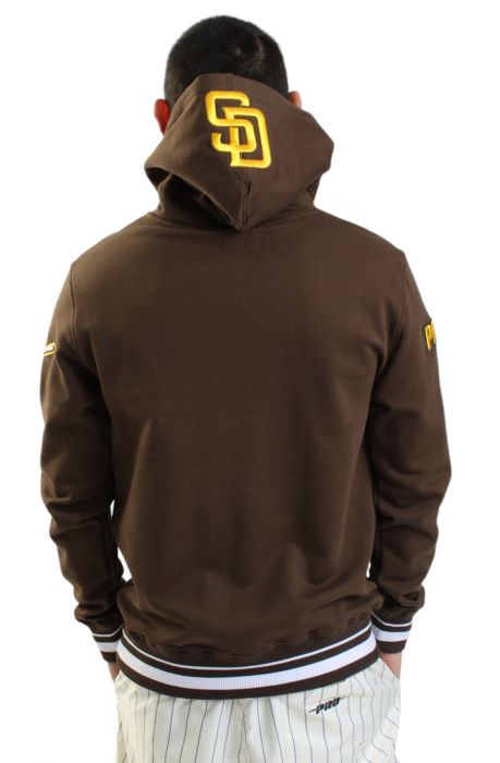San Diego Padres Script Hoodie  Brown