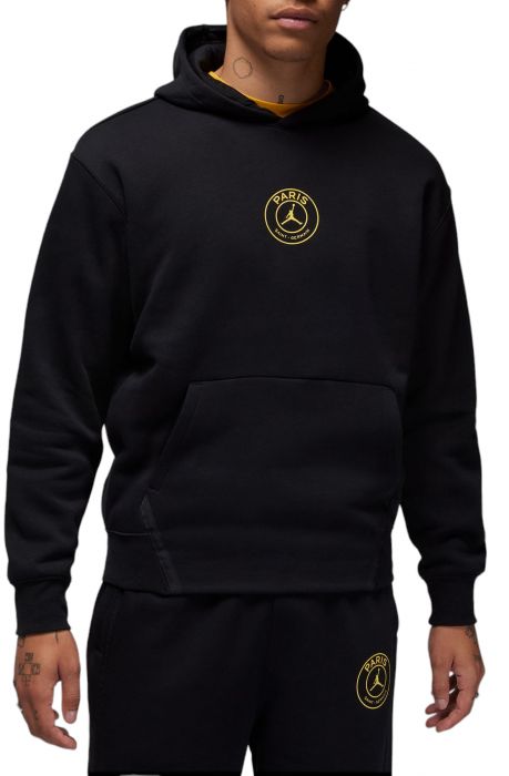 Paris Saint-Germain Fleece Pullover Hoodie Black