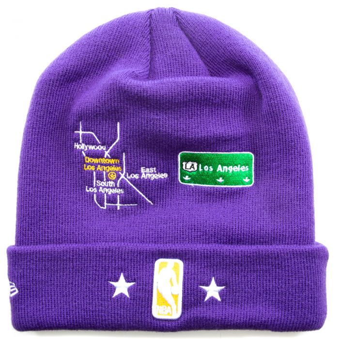 lakers city beanie