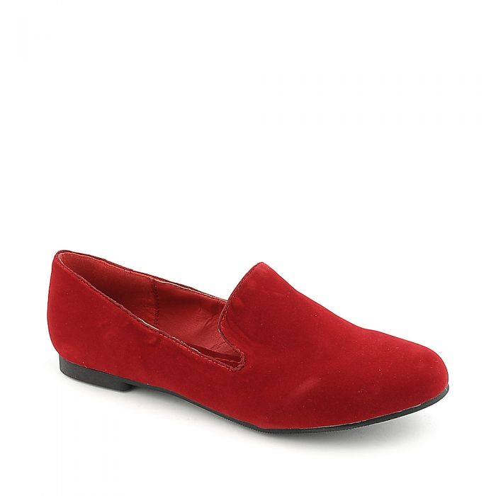 Mindy-AS Casual Flat Shoe Red Velvet