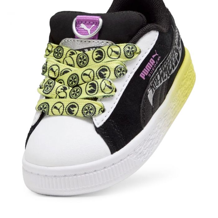 Toddler PUMA x Hot Wheels Suede XL Puma Black/Puma White/Lemon Sherbert