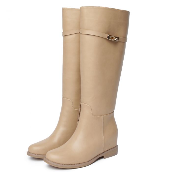 Mayan-1 Knee High Boot Beige