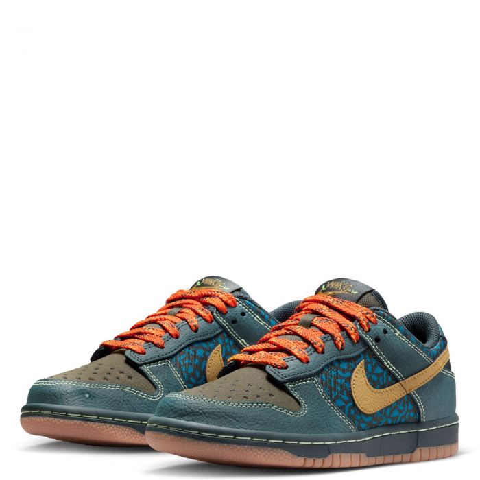 Grade-School Nike Dunk Low BG Seaweed/Ochre-Cargo Khaki-Green Abyss