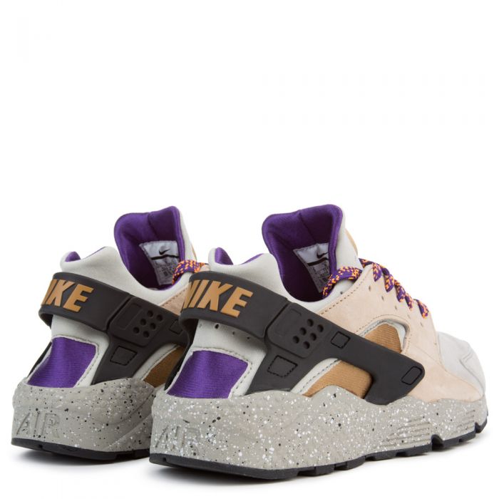 Air Huarache Run LINEN/GOLDEN BEIGE-BLACK-COURT PURPLE