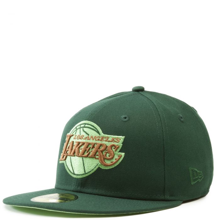 Los Angeles Lakers State Fruit 59FIFTY Fitted Cap Mens Hat (Green)