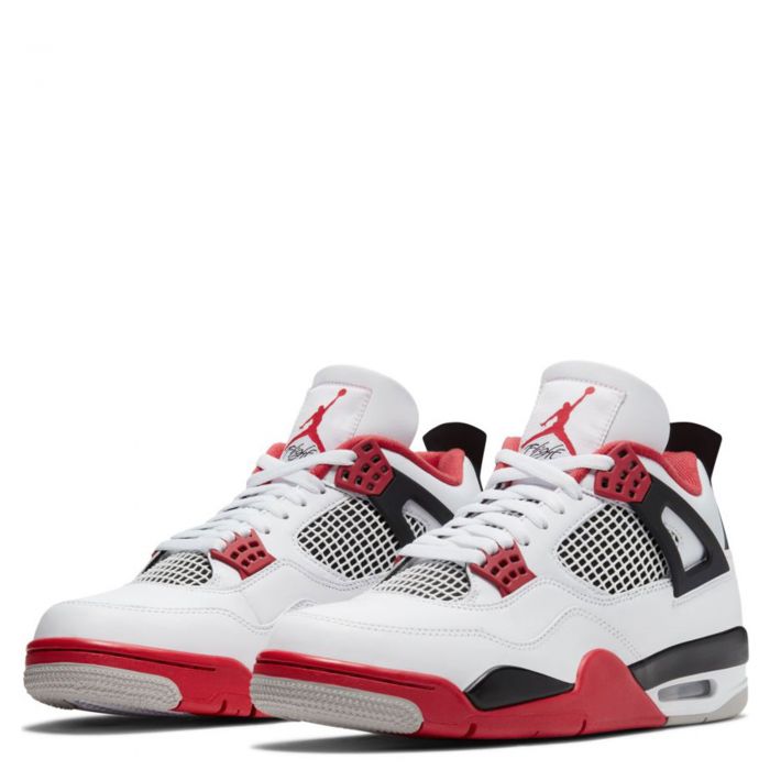 jordan 4 retro white fire red tech grey