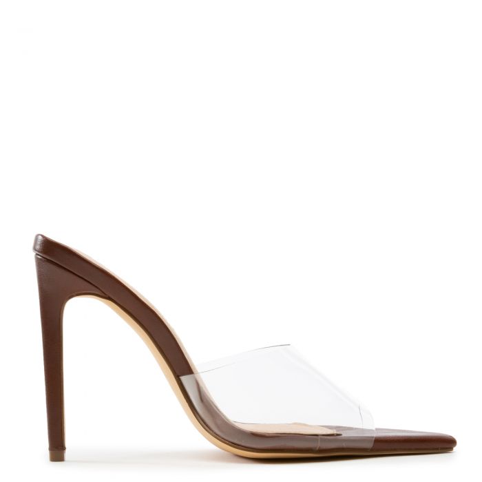 Laurent-3 Pointy Toe Heels Brown