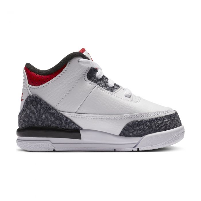 (TD) Air Jordan 3 Retro SE White/Fire Red-Black