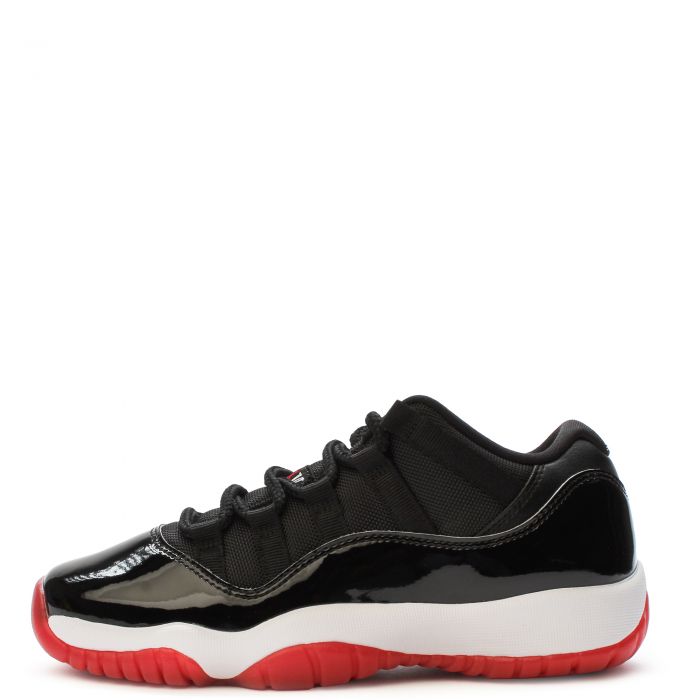 Grade-School Air Jordan 11 Retro Low Black/Varsity Red-White