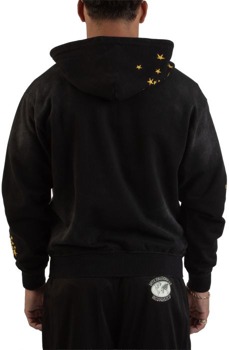 Galaxy Arc Zip Hoodie  Pirate Black
