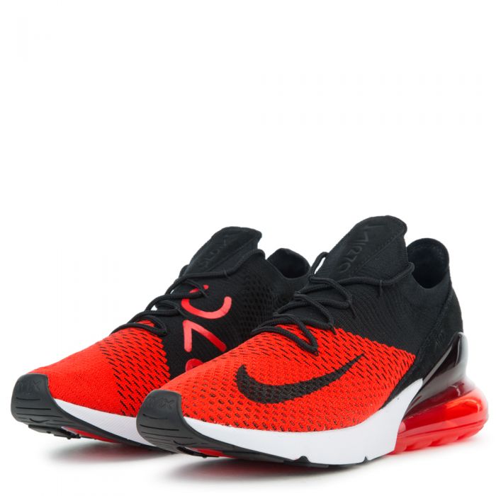 Nike Air Max 270 Flyknit - Men's Chili Red/Black/Challenge Red/White Nylon  Training Shoes 11.5 DM US 